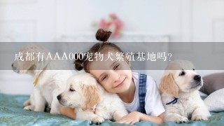 成都有AAA000宠物犬繁殖基地吗？