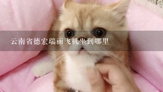 云南省德宏瑞丽飞机坐到哪里