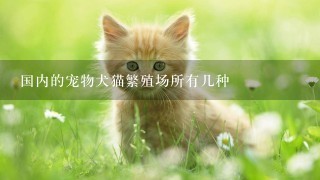 国内的宠物犬猫繁殖场所有几种