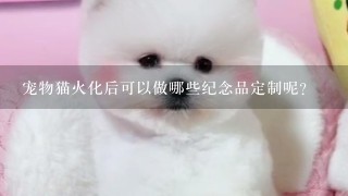 宠物猫火化后可以做哪些纪念品定制呢？