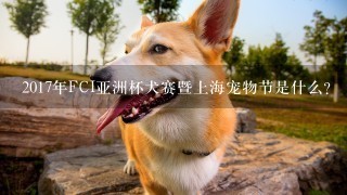 2017年FCI亚洲杯犬赛暨上海宠物节是什么？