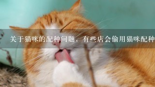 关于猫咪的配种问题，有些店会偷用猫咪配种，不告诉