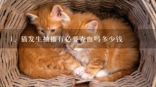 猫发生抽搐有必要查血吗多少钱