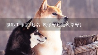 摄影工作室 起名 映像好还是映象好？