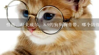 悍拓、拉夫威尔、K9的狗狗胸背带，哪个防爆冲和防挣脱更好？