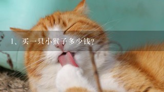 买一只小猴子多少钱？