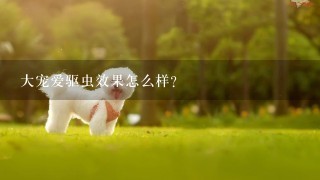 大宠爱驱虫效果怎么样？