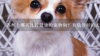 苏州上哪买比较健康的宠物狗？有信誉好的犬舍吗？