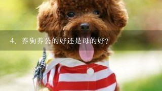 养狗养公的好还是母的好？