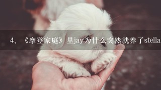 《摩登家庭》里jay为什么突然就养了stella而且对它