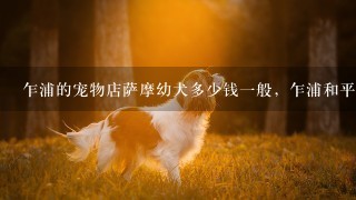 乍浦的宠物店萨摩幼犬多少钱一般，乍浦和平湖的。或者犬舍，但是怕病狗最好家养的看到次问题M我留下联系