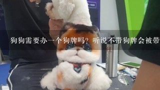 狗狗需要办一个狗牌吗？听说不带狗牌会被带走