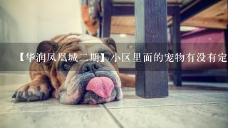 【华润凤凰城二期】小区里面的宠物有没有定期打疫苗