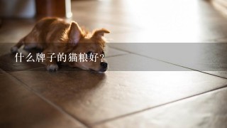 什么牌子的猫粮好？