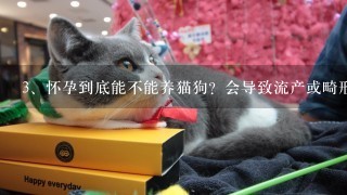 怀孕到底能不能养猫狗？会导致流产或畸形吗？