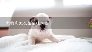 宠物店怎么帮猫咪洗澡