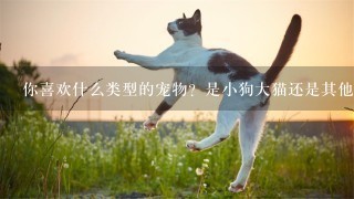 你喜欢什么类型的宠物？是小狗大猫还是其他动物呢？