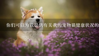 你们可以为我提供有关我的宠物猫健康状况的咨询服务吗