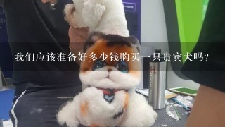 我们应该准备好多少钱购买一只贵宾犬吗