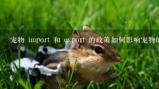 宠物 import 和 export 的政策如何影响宠物的健康状况?